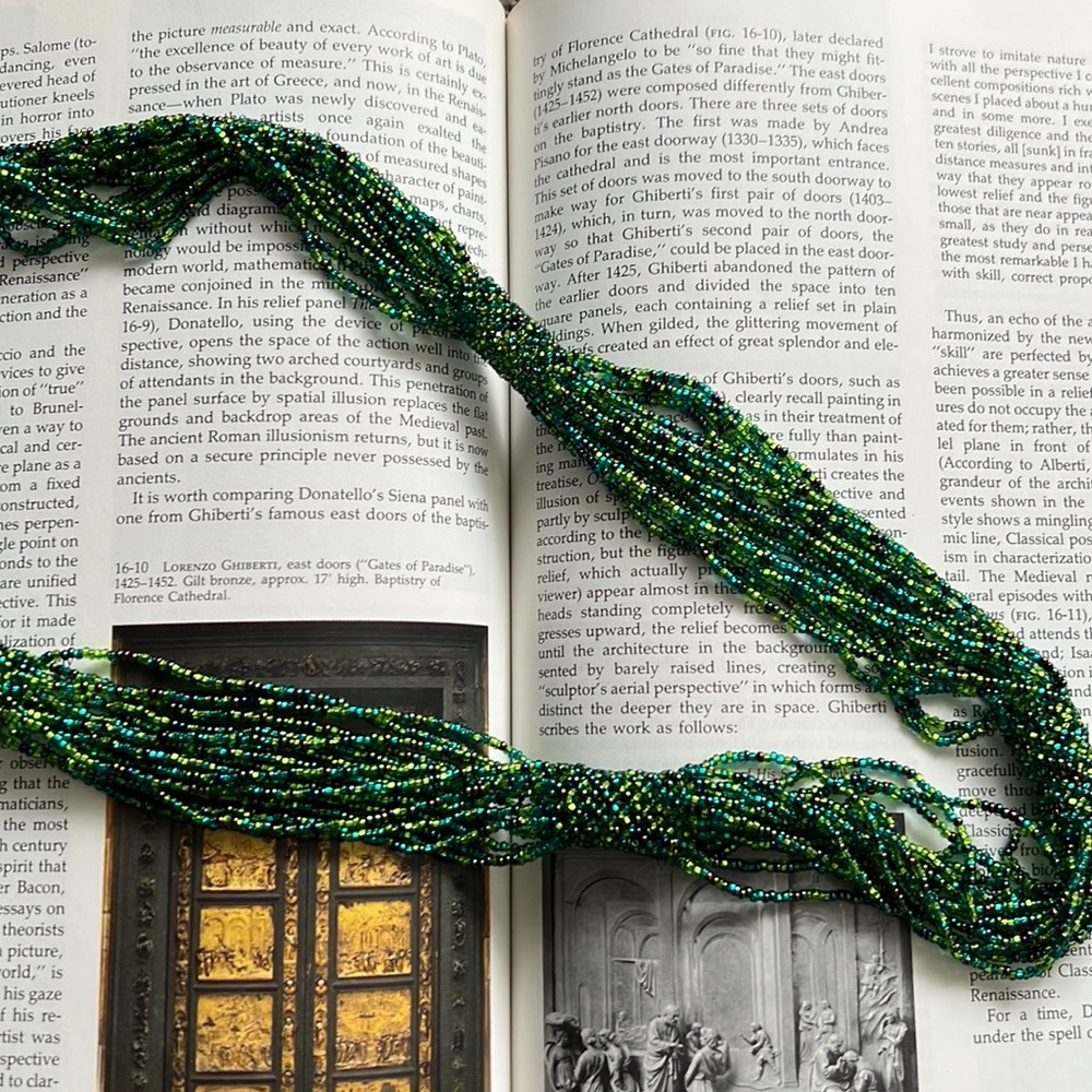NWOT Handmade Beaded Multi-strand Necklace